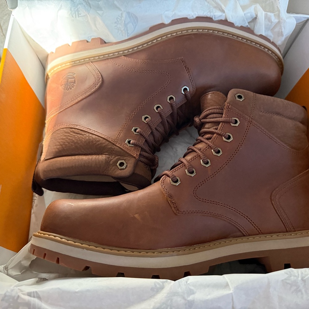 Timberland Men's Tan Leather Boots